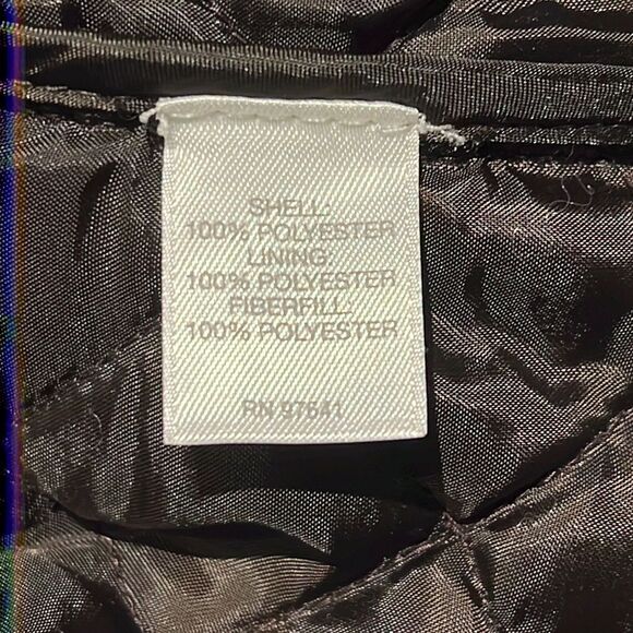 J. jill Heritage Quilted 2-Way Zip Front Vest Brown & Red Paisley Print - Picture 9 of 9